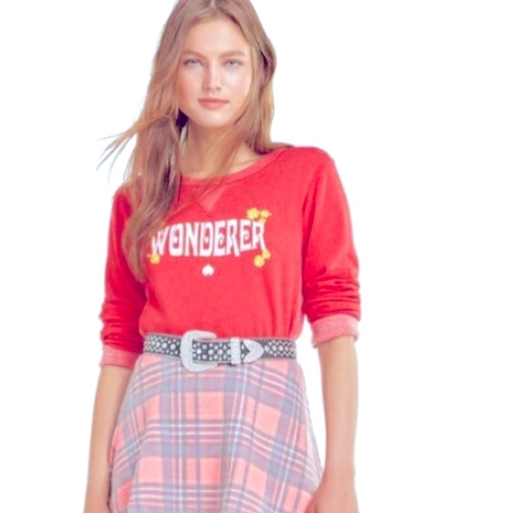 Wildfox Wonderer Cropped Sweatshirt